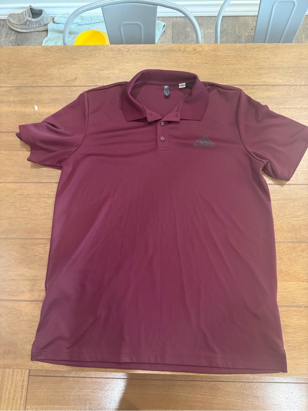 adidas Men’s Burgundy Polo Shirt